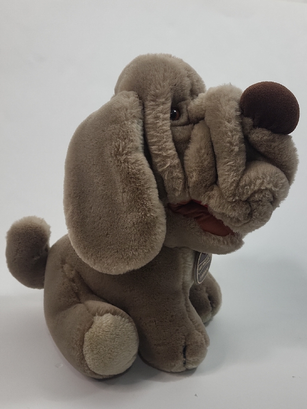 Vintage 1984 Wrinkles Plush Dog Toy Collectible